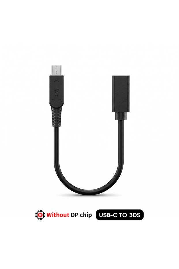 3DS-CC DATA FROG Type-C Female to 3DS Charging Cable Supports Dual Type-C PD Cable Power Cord For 3D