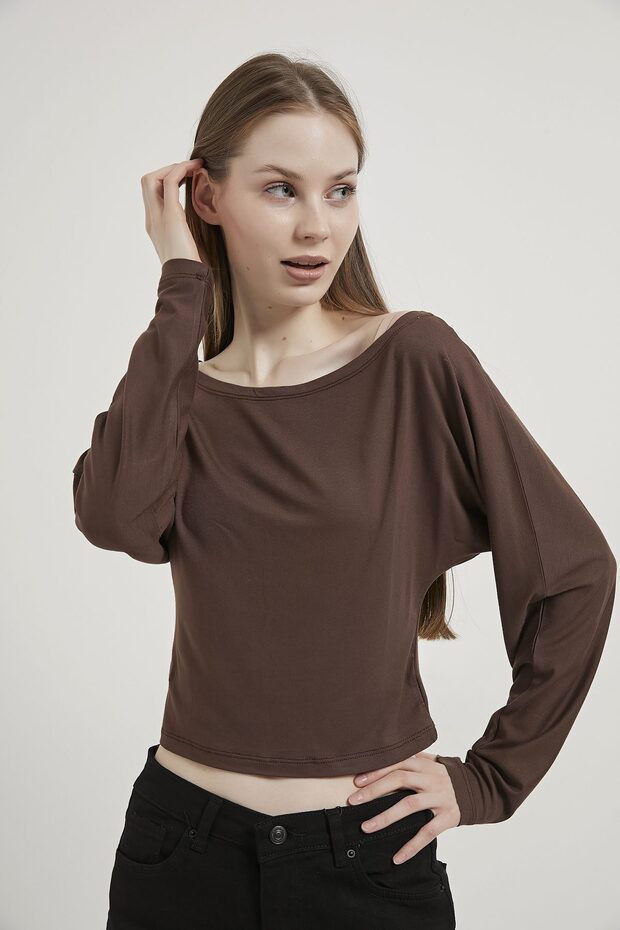 Armalife 6895 Low Shoulder Soft Women's Blouse