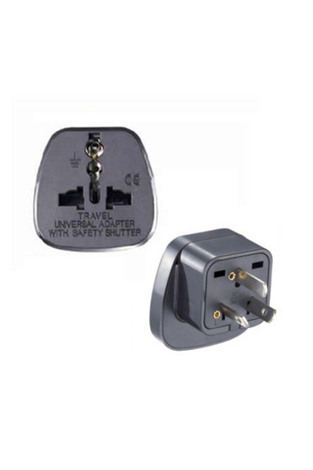 Black AU 3pins Plug Universal CE America European Kr AU EU to US UK USA Plug Adapter South Africa In