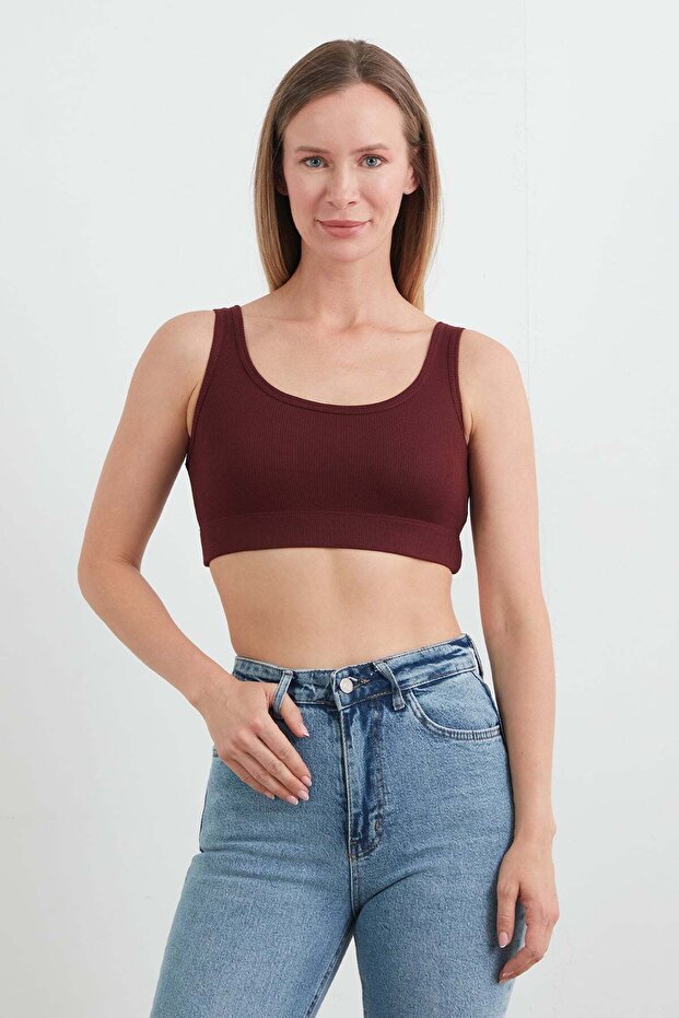 Basic Ribbed Modal Crop Bustier