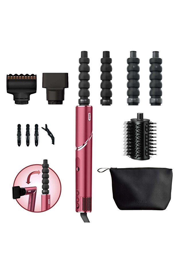 Flexstyle 5-in-1 Hair Dryer & Styling System - Cherry