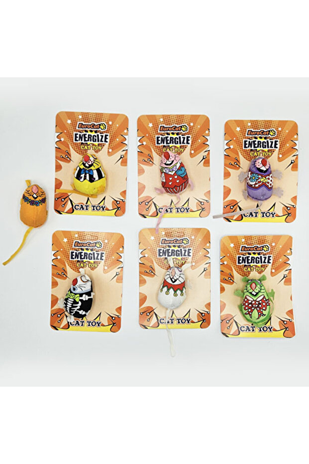 Storozal Cat Toy Chubby Mouse with Sound (04943) Mixed Color