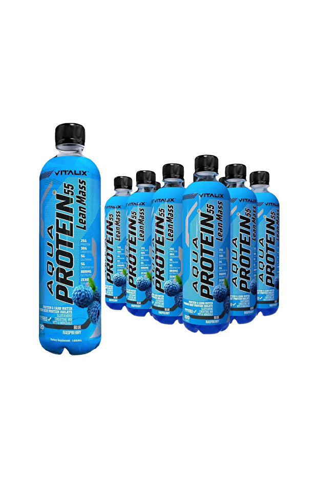 Aqua Protein 55 Lean Mass Post Workout Drink - Blue Raspberry - Protein Drink