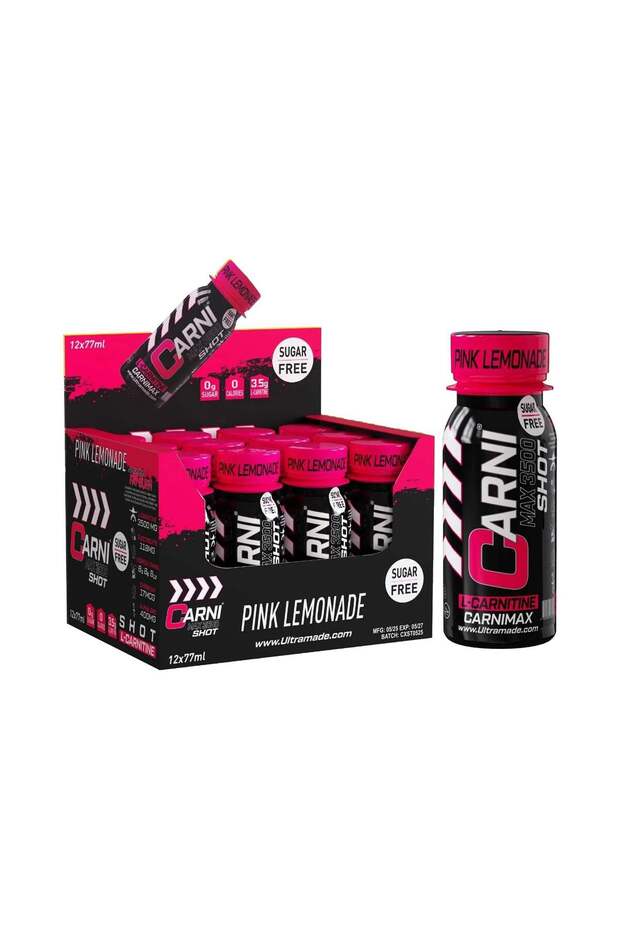 Carni Shot L-Carnitine Sugar-Free Pink Lemonade Pack of 12