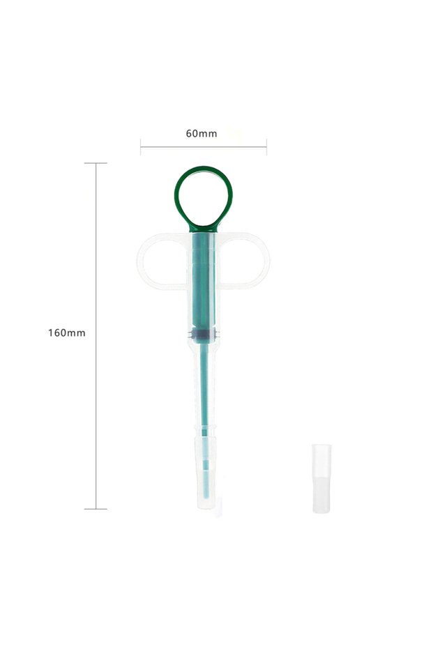 green 1PC Pet Medication Dispenser, Pressing Feeding Stick for Cats and Dogs, Eating Pills, Pills, M