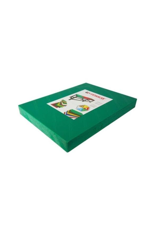 لوح تقطيع من البولي إيثيلين أخضر 50x30x4 سم سمك 4 سم لون أخضر