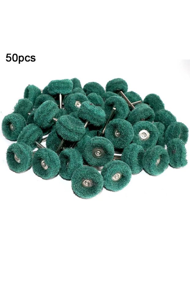 2.35 50 PCS Green 50PCS Dental Polishing Holder Electric Grinding Head Double Thickened Electric Bru