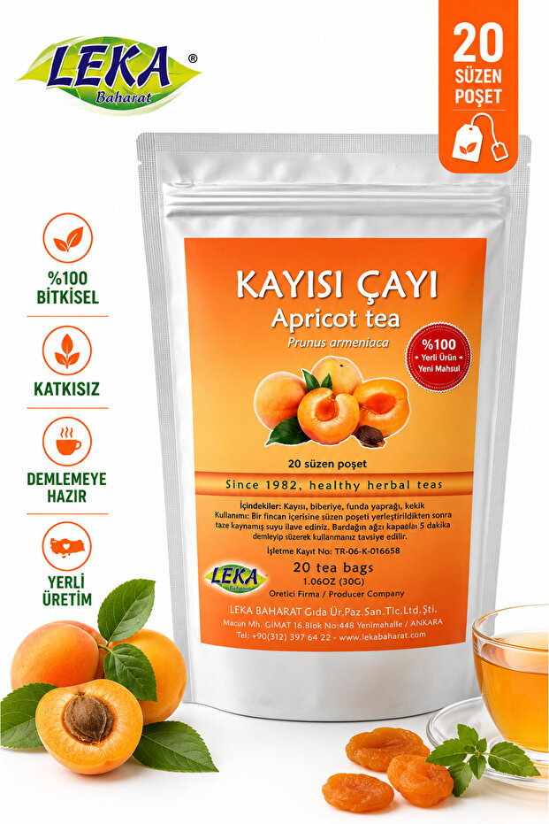 Apricot Tea 20X1,5G Filtered Sachet