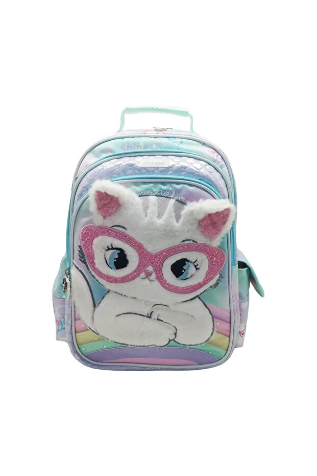 Glasses Cat Backpack 12"