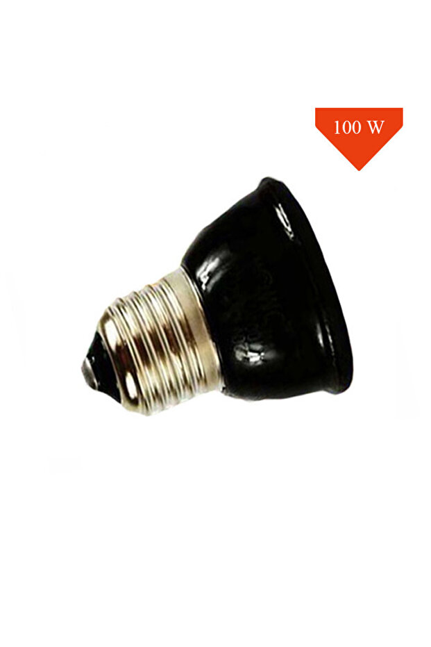 220 V 100W 25/50/75/100W E27 Reptile Pet Heating Lamp Black Infrared Ceramic Emitter Heat Light Bulb
