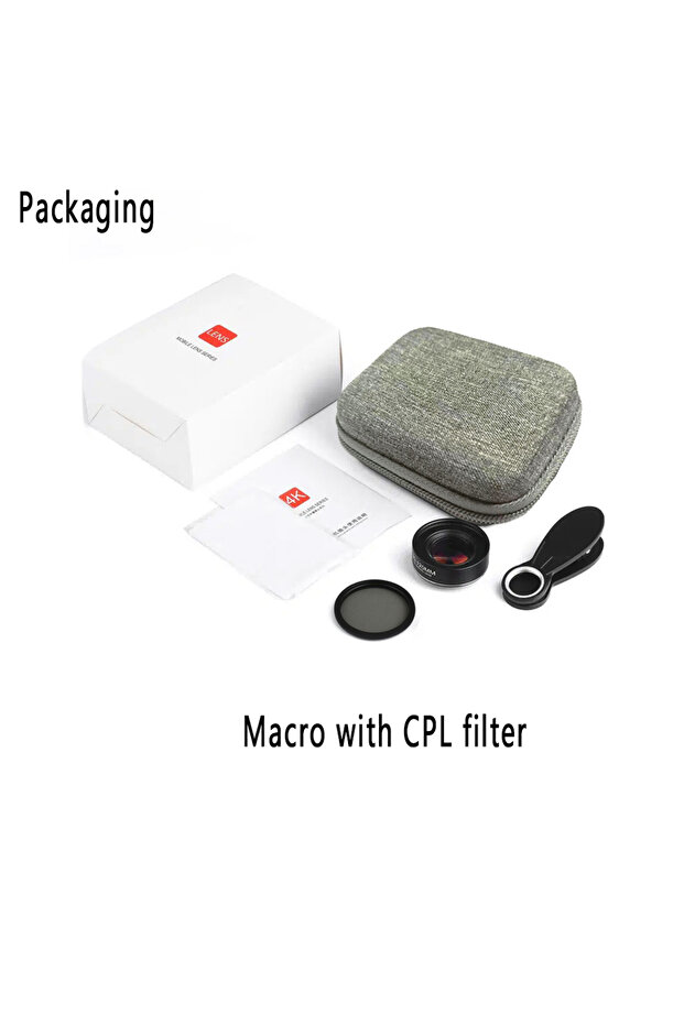 Macro with CPL 30-120mm Macro Lens Long Distance Professional Universal Clip Camera Photo Lens CPL S