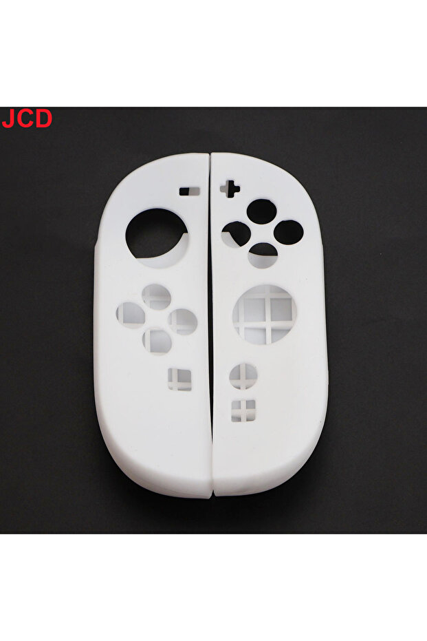 غطاء حماية سيليكون أبيض ناعم من JCD مع مقبض يدوي لوحدة تحكم سويتش 2 NS2 Joy-Con