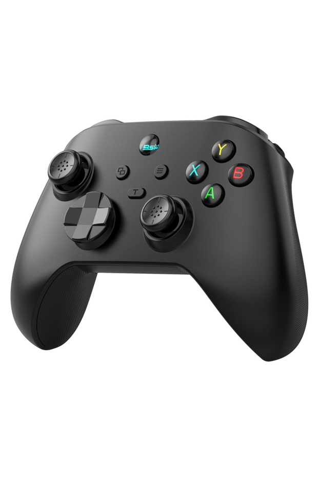 وحدة تحكم ألعاب لاسلكية G6 باللون الأسود مع زر تحكم وعصا تحكم تدعم أجهزة Switch/PC