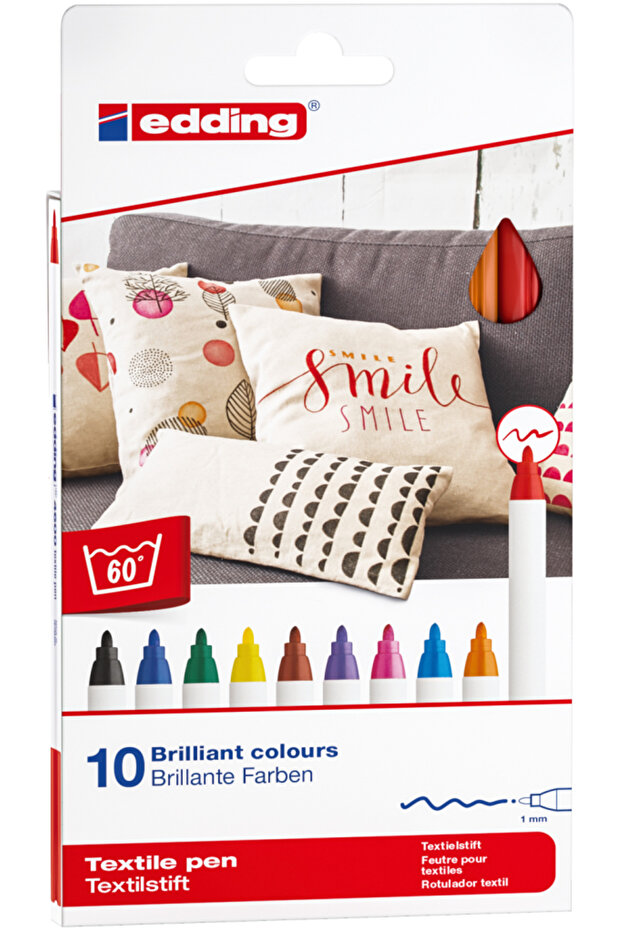 Fabric Painting Pen 10 Colors Basic E-4600