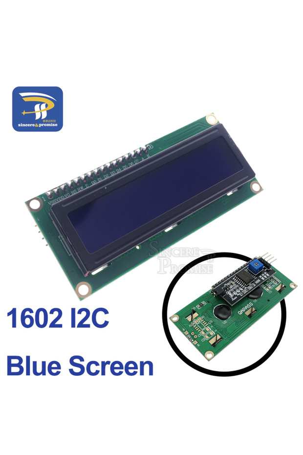 1602 I2C Blue LCD Display Board Module 1602 2004 12864 PCF8574T PCF8574 IIC/I2C Interface Adapte Pla