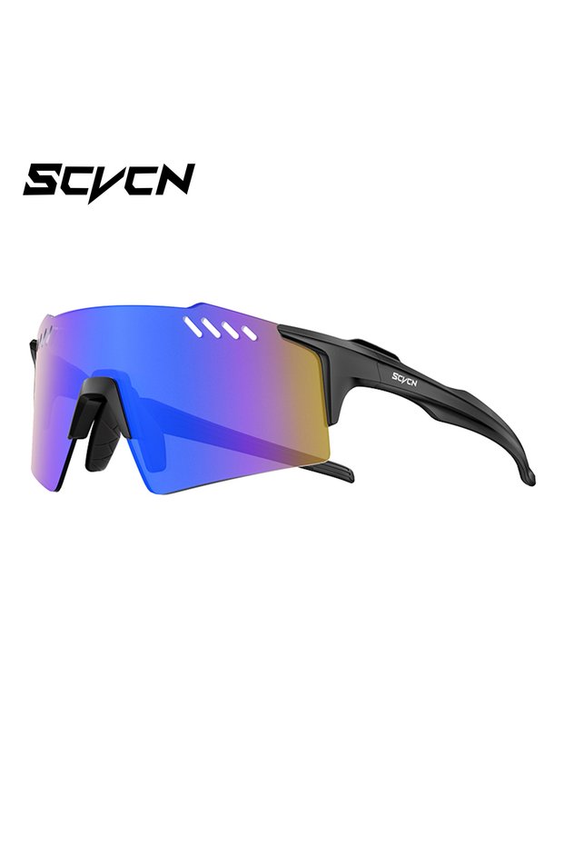 02 SCVCN UV400 Cycling Glasses Outdoor Running Sunglasses Men Women MTB Road Bike Glasses Hiking Dri
