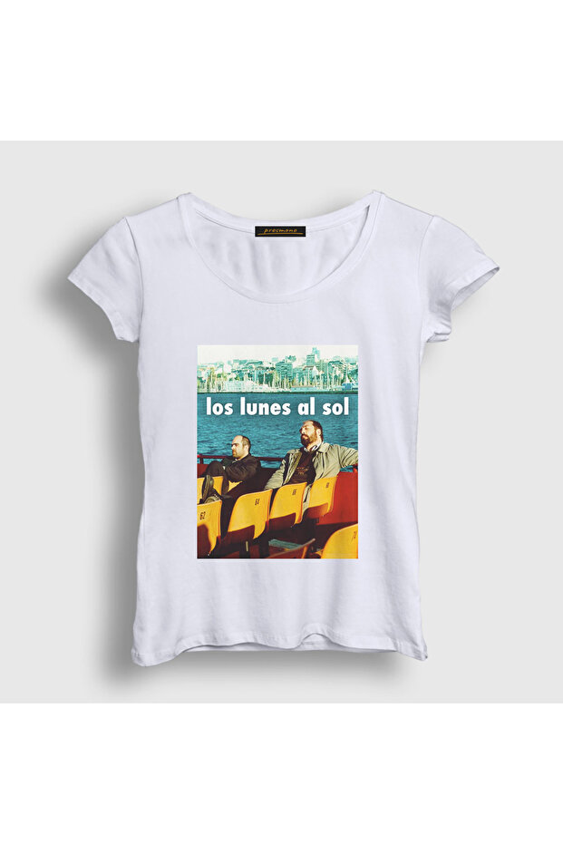 Women's White Los Lunas Al Sol Javier Bardem Cinema T-Shirt 582971Tt