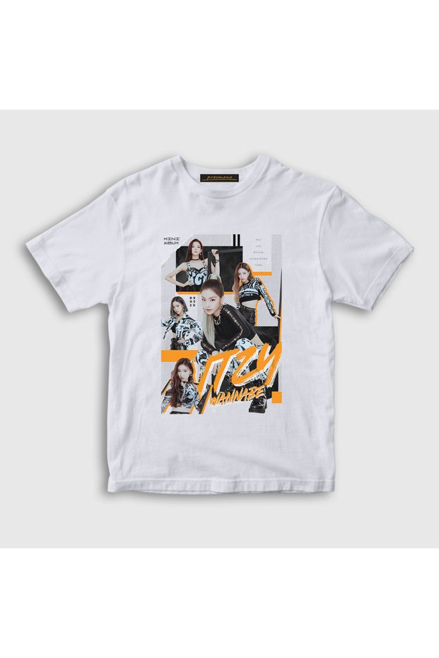 Unisex Kids White Wannabe Yeji Lia Yuna Itzy T-Shirt 599988Tt