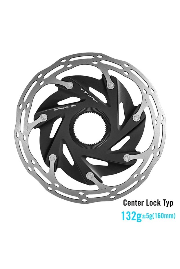 Center-lock 160mm 2025 RYET 6-Bolts Bicycle Brake Rotors&140mm/160mm Center-Lock MTB Road Bike Bicyc
