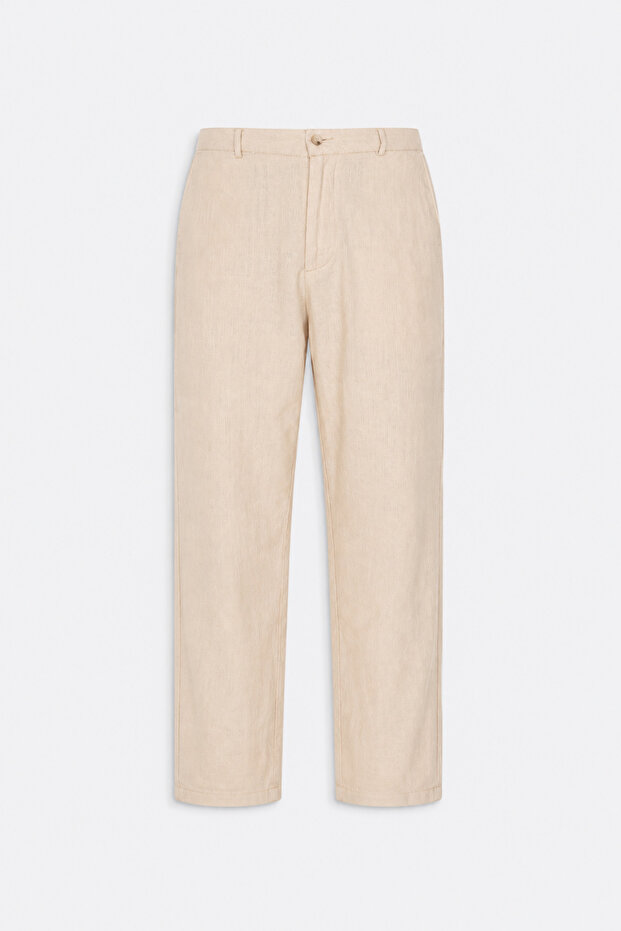 Elastic Waist Linen | Loose Fit Men's Trousers