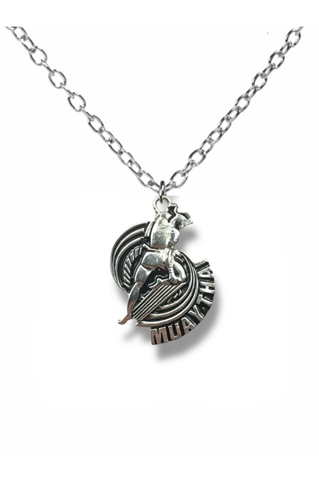 Muay Thai Emblem – Traditional Martial Arts Unisex Necklace (with 60cm Chain)