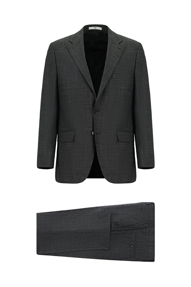 Relaxed Fit Classic Patterned Suit