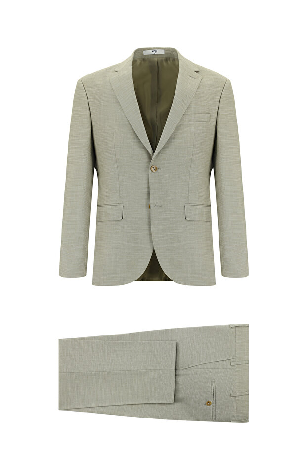 7 Drop Slim Fit Slim Fit Patterned Suit