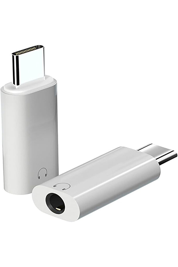 محول صوت أبيض من نوع USB C إلى مقبس 3.5 ملم، محول USB C إلى مقبس 3.5 ملم، محول سماعات أذن من النوع C