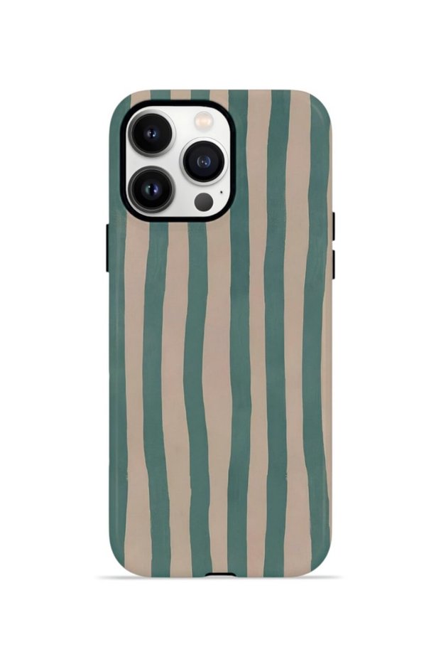 iPhone 13 Pro Vorian Double Layer Case Sage Riviera Stripe