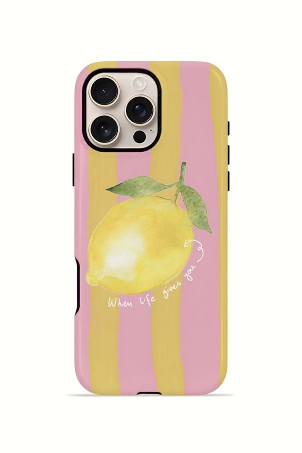 iPhone 16 Pro Vorian Double Layer Case Pink Lemon Muse