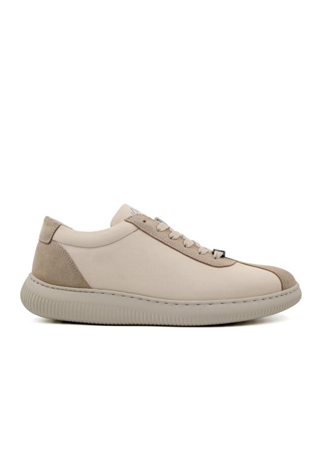 23024 Genuine Leather Beige Men's Casual Shoes