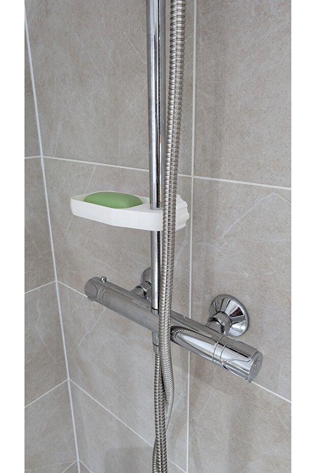 🫧 Shower Soap Dispenser and Shampoo Holder Organizer – Wall-Mounted Bathroom Organizer Tray