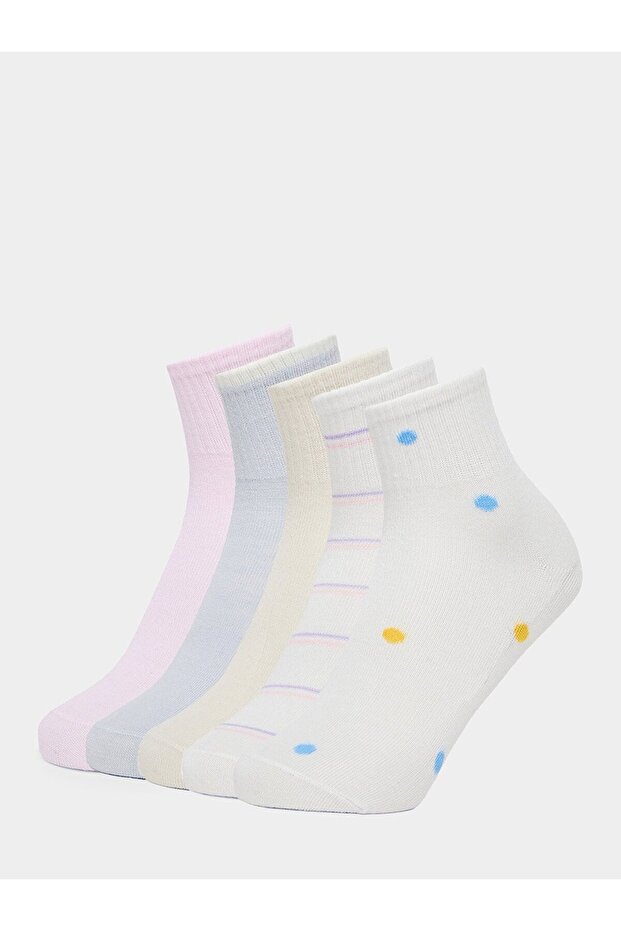 Pack of 5 - Pastel Ankle Socks