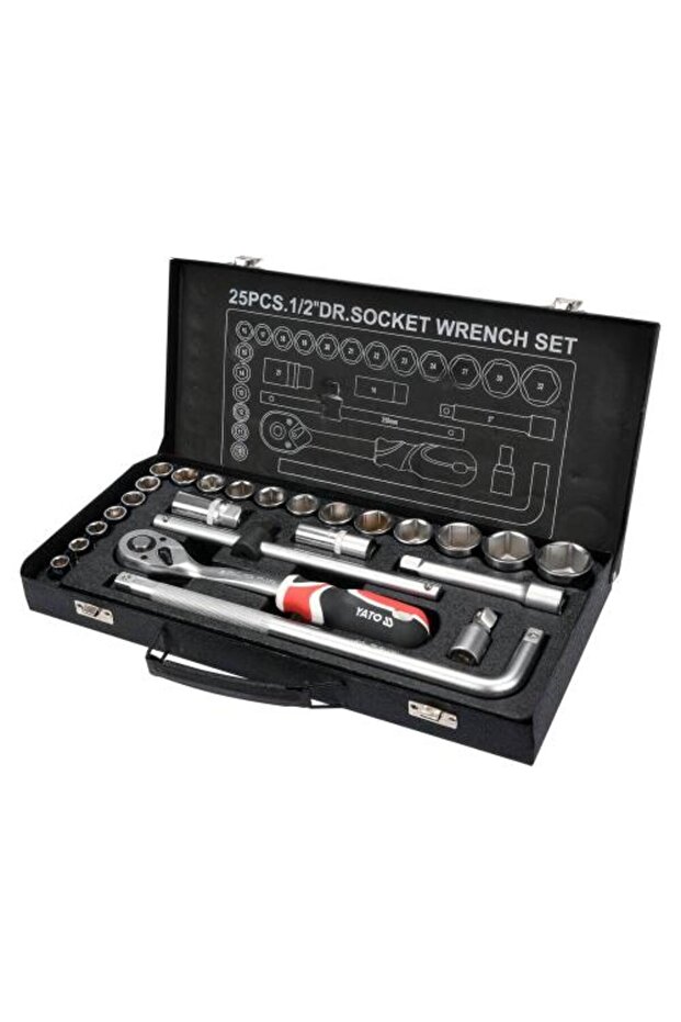 100% Original 25Pcs 1/2" Socket Set Yt-12671