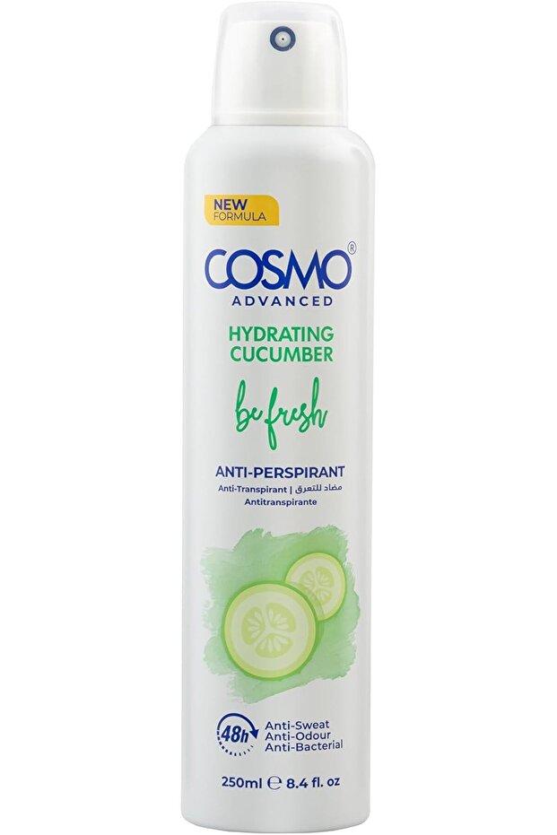 Cosmo Be Fresh Body Anti-Perspirant Deodorant Cucumber 250ml