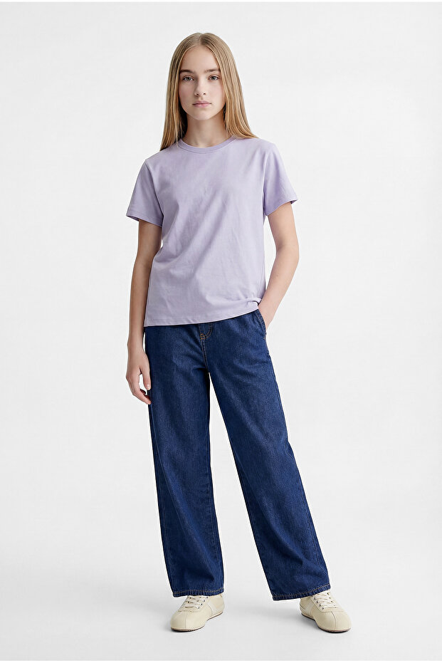 Girl's Basic T-shirt - 1