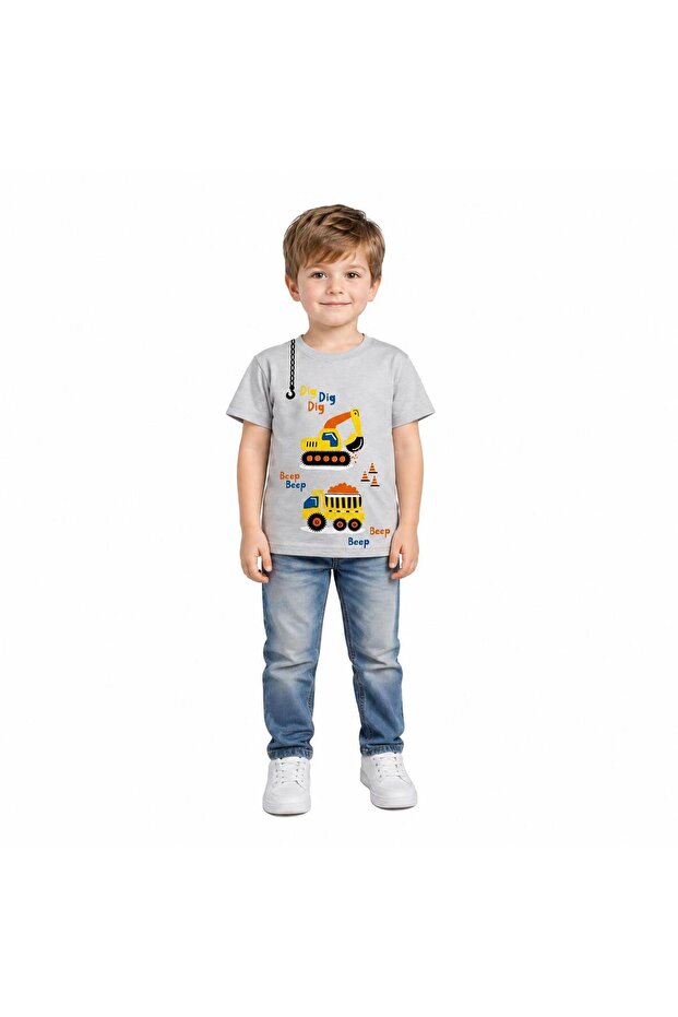 1-4 Years Old Boy's 95% Cotton T-Shirt