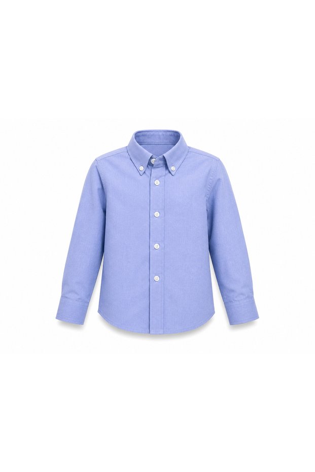 Boys' Shirt Long Sleeve Solid Color Casual 3-17 Years