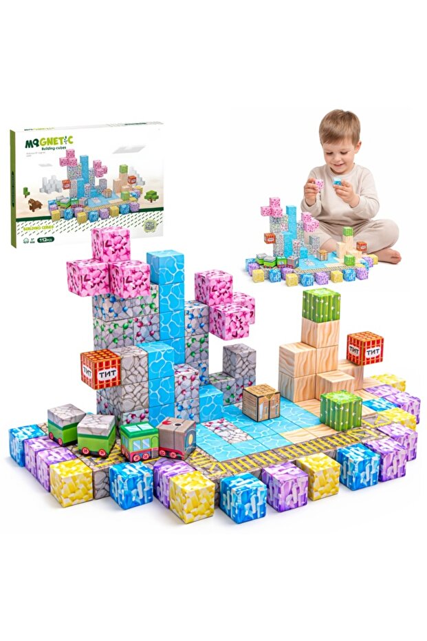 Set de construcție SmartBlocks, include 112 piese, 3 ani+, roz - 2