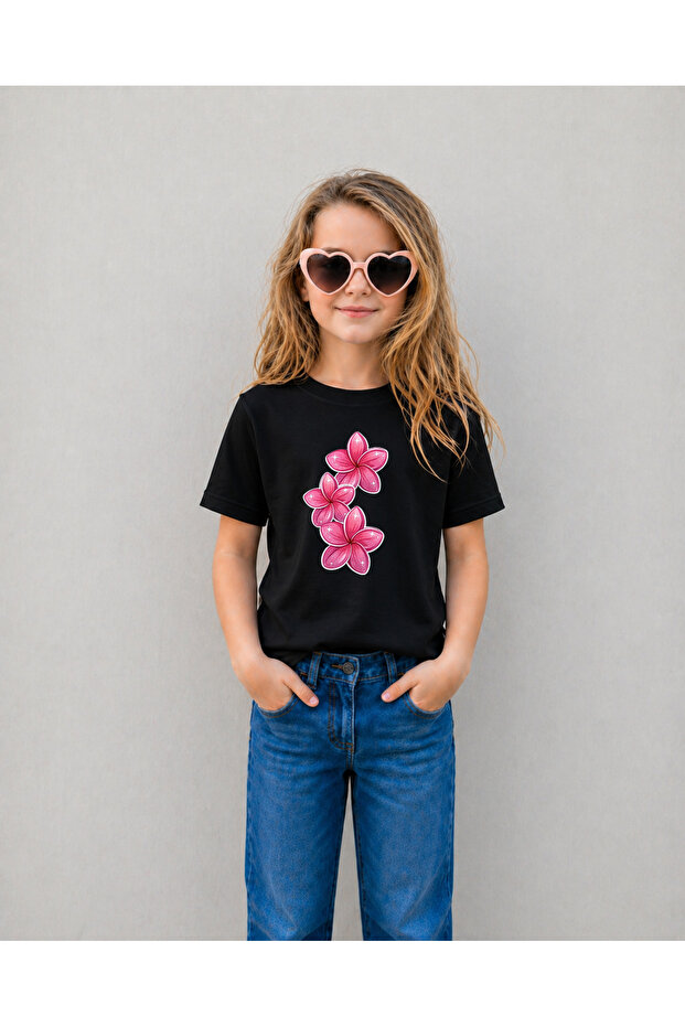 Girl's T-Shirt 100% Cotton Printed Comfortable Fit Summer T-Shirt