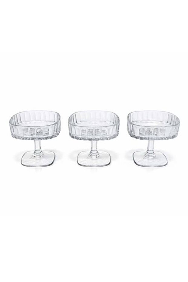 Square Glass Serving Set – 3 Pieces