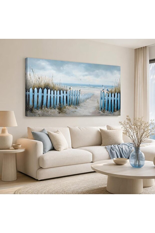Wall Painting Beach Seagull Ocean Canvas Art 60x120 cm Home Decor