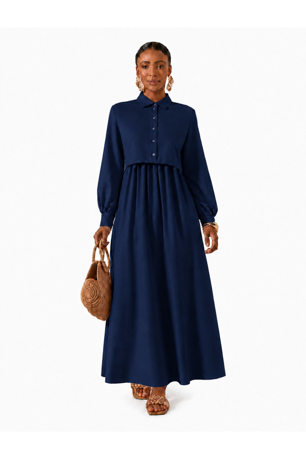 Cepken Detailed Seasonal Trend Cotton Dress