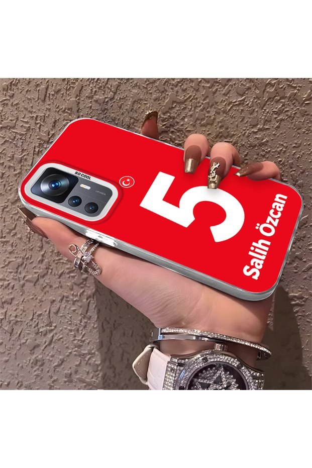 Silicone Edge Hard Back Phone Case Compatible with Mi 12t Salih Özcan