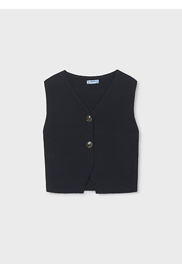 Girl's Vest Black - 06020