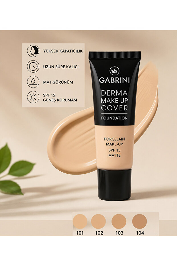 Derma Make up Cover Foundation Matte Full Coverage Long Lasting