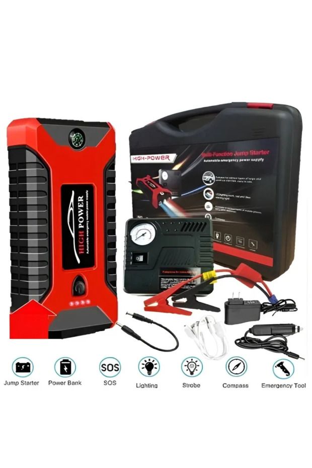 Car Jump Starter With Tyre Inflator