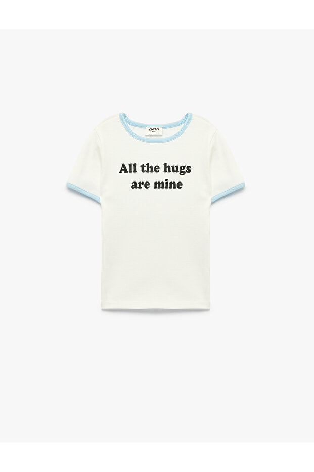 Cotton Short Sleeve Crew Neck Printed T-Shirt