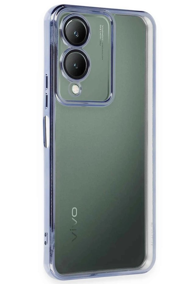 Ilkeshop New Vivo Y17S Case with Lens Silicone - (182551) Mi