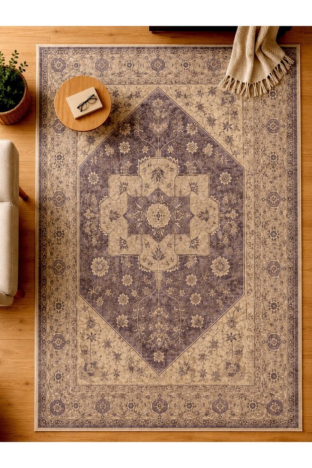 Sdt Traditional Patterned Modern Woven Base Decorative Carpet Sdt1226